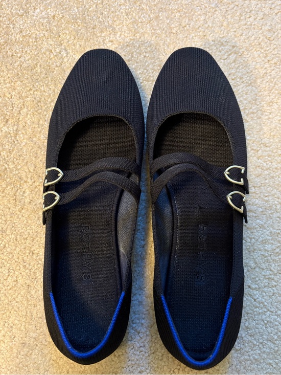 Rothy's Shoes - Rothy’s Women's Double Buckle Mary Jane ballet flats in black